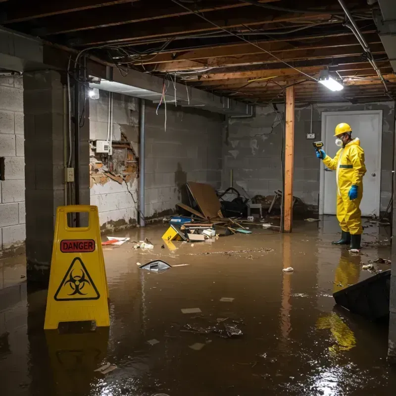 Flooded Basement Electrical Hazard in Lluveras, PR Property